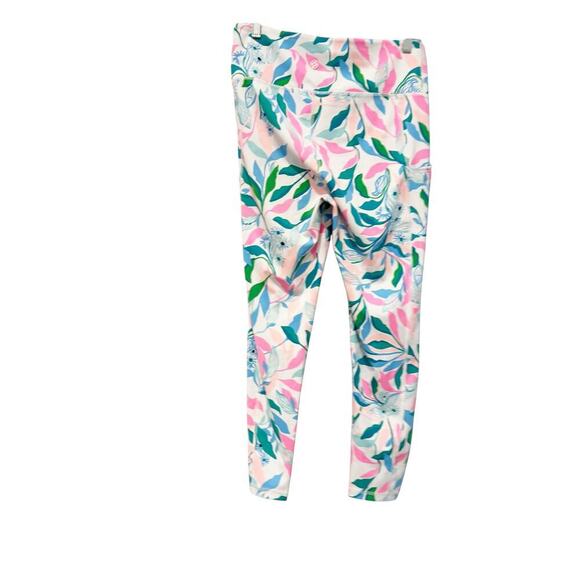 Lilly Pulitzer UPF 50+ Weekender Midi Leggings Holding Court Size L NWOT - Picture 7 of 11